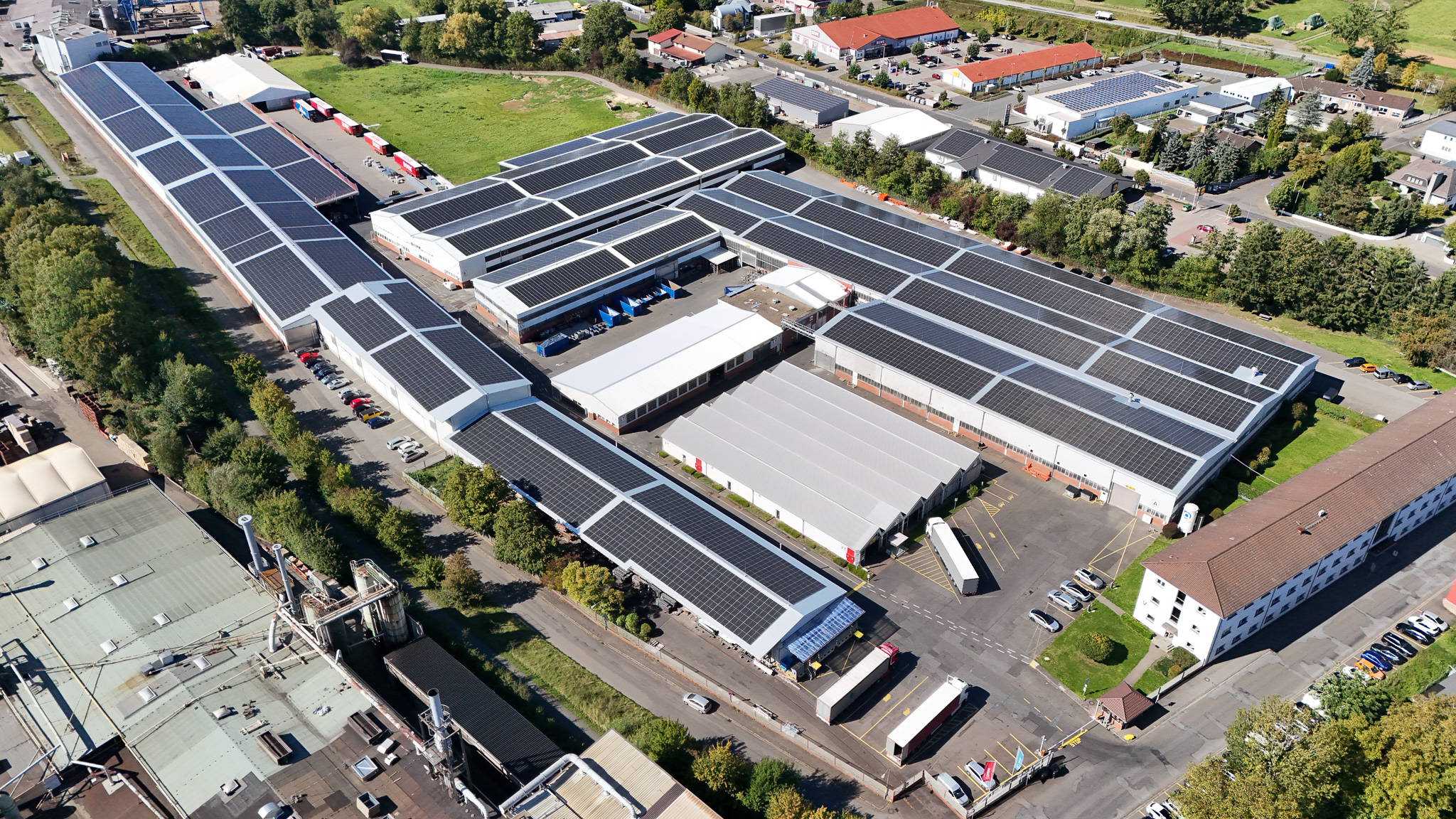 Photovoltaic panels installed across Dexion site in Laubach